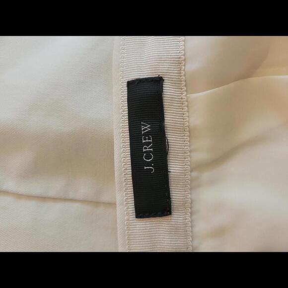 J Crew size 10 (?) Cream pencil knee length cotton skirt - Picture 4 of 6